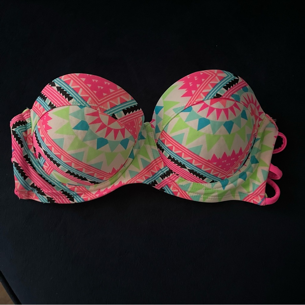 Colorful Geometric Bikini Top Rue21